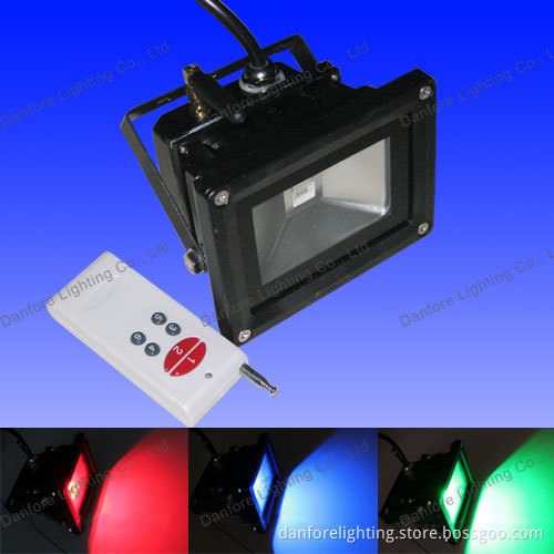 10W RGB LED Floodlight with RF Remote Controller, DMX Supportable (DF-TG10W14RGB)